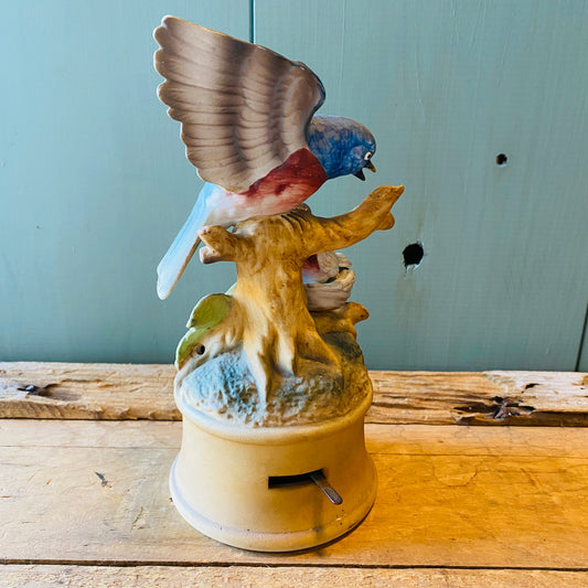 【JPN vintage】shafford Japan 鳥 オルゴール