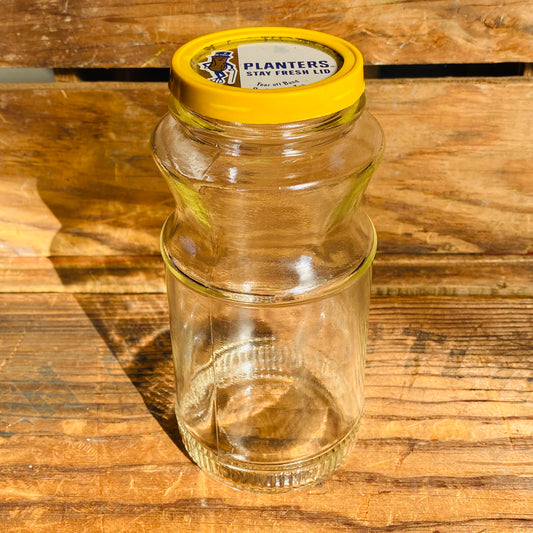 【1982 USA vintage】Mr Peanut ガラス瓶