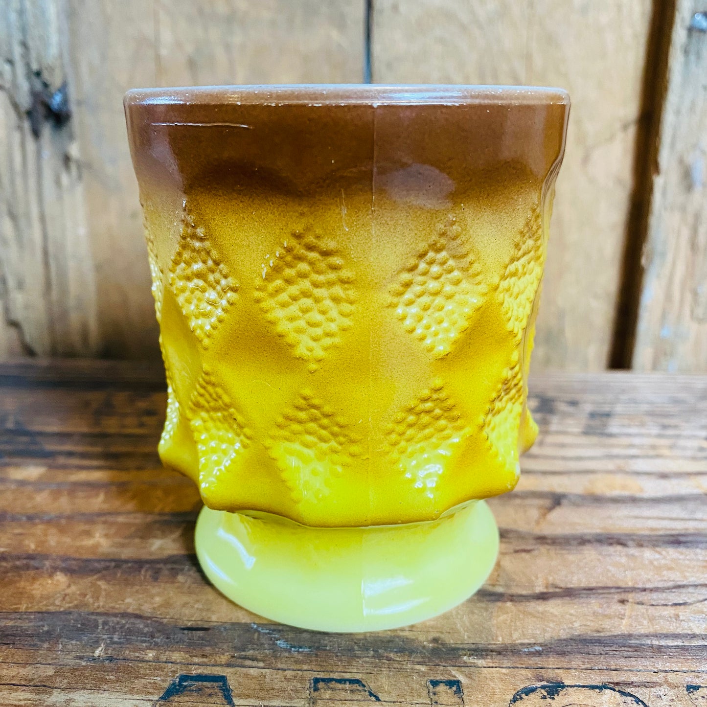 【1970s USA vintage】Fire King キンバリー(イエロー)マグカップ