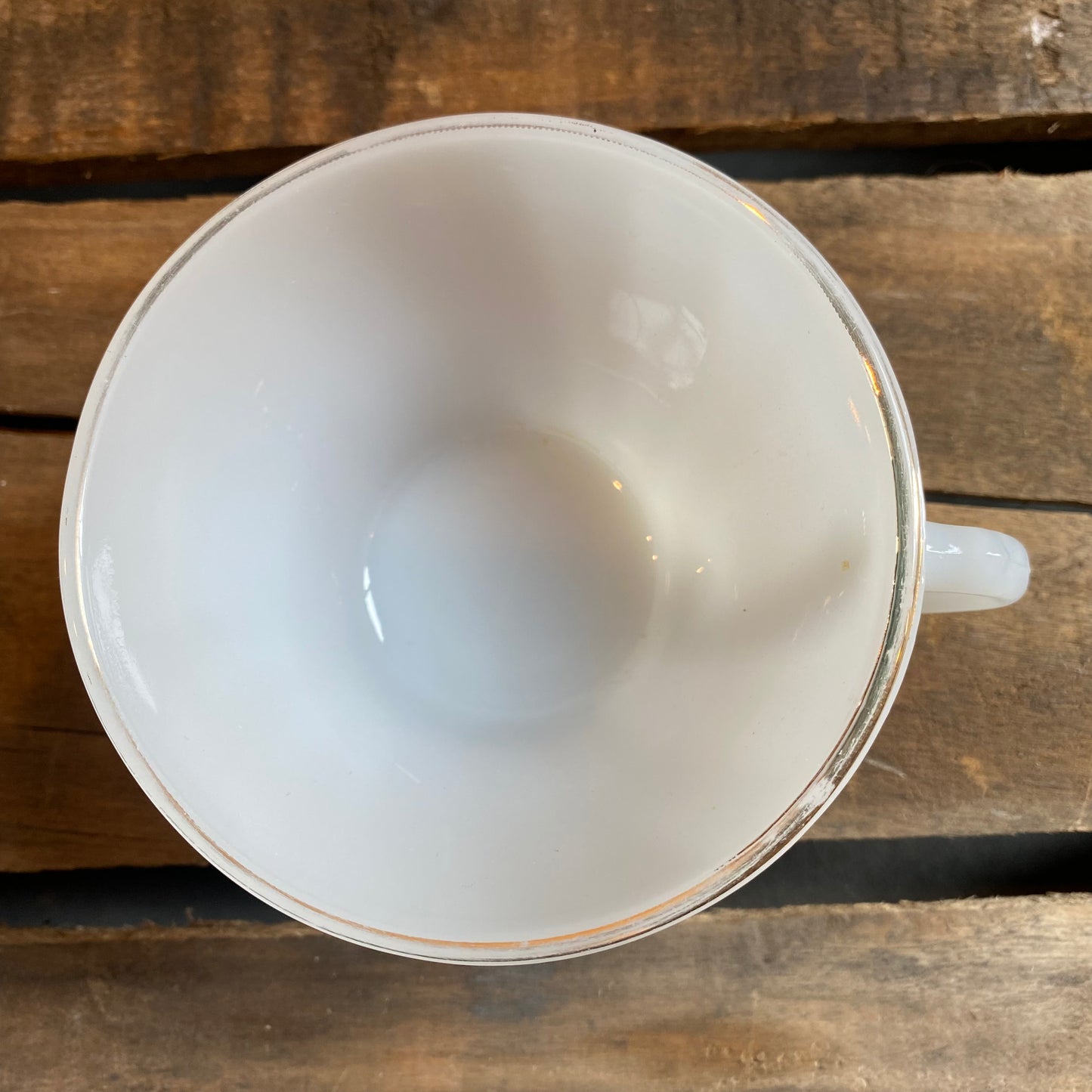 【1960s USA vintage】 FIRE KING ゴールドリム suburbia カップ⑦