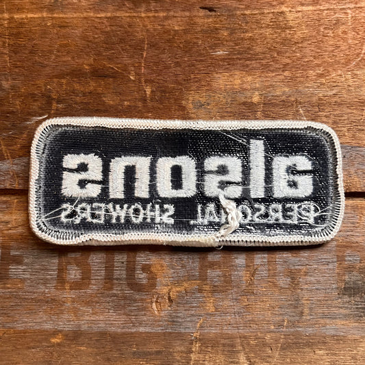 【USA vintage】ワッペン alsons PERSONAL SHOWERS