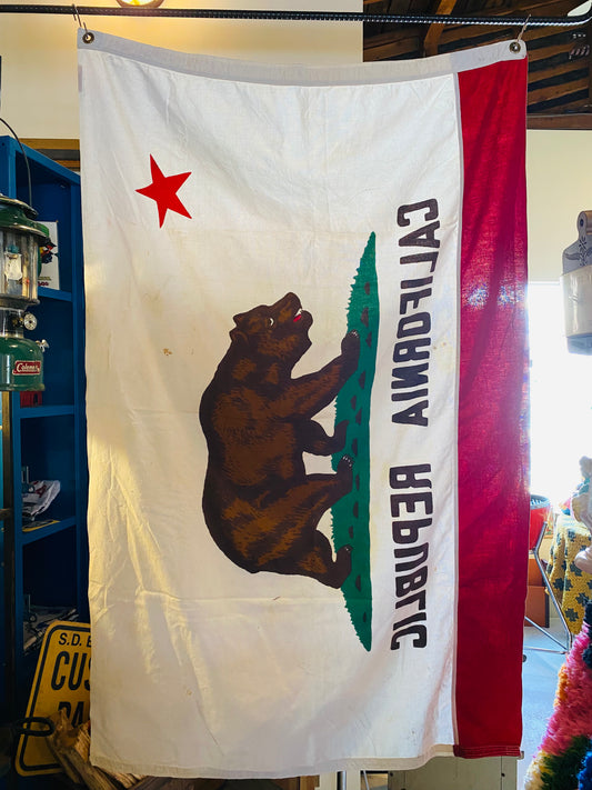 【USA vintage】CALIFORNIA REPUBLIC 旗 布