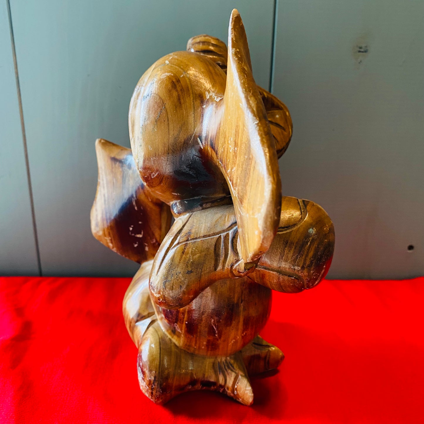 【vintage】wood Dumbo 木彫りのダンボ 象