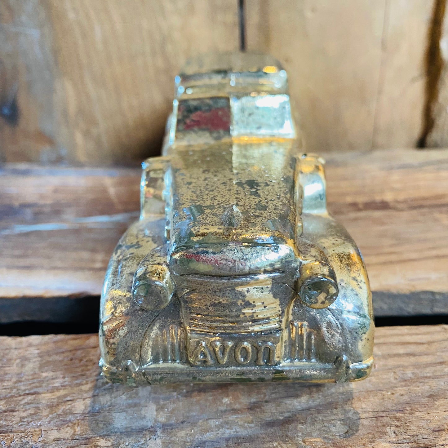 【1970s USA vintage】AVON gold cadillac 瓶