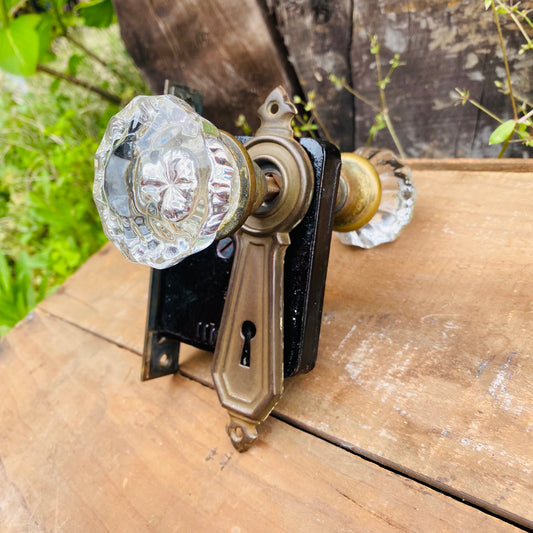 【vintage】ドアノブ ガラス アンティーク
