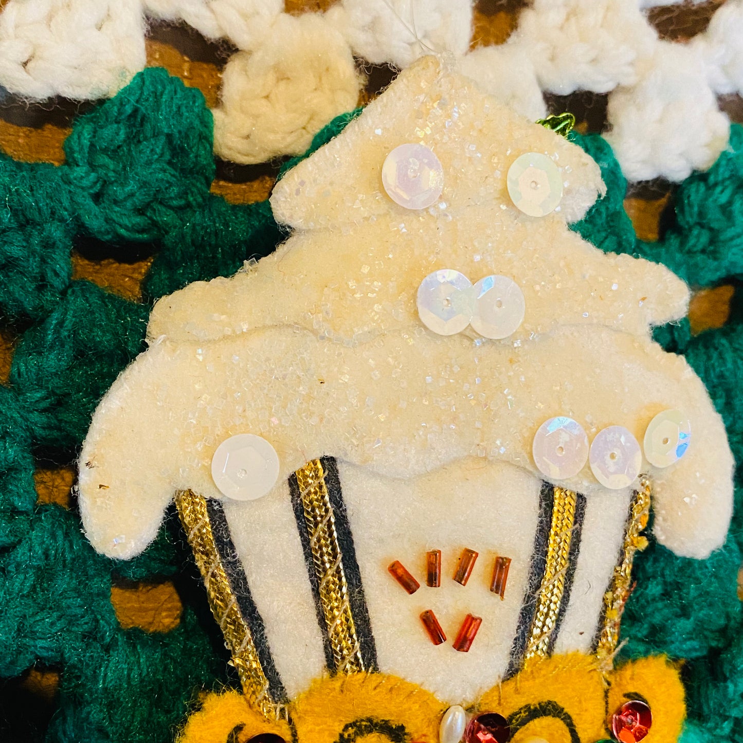 【vintage】フェルトのクリスマスオーナメント⑥