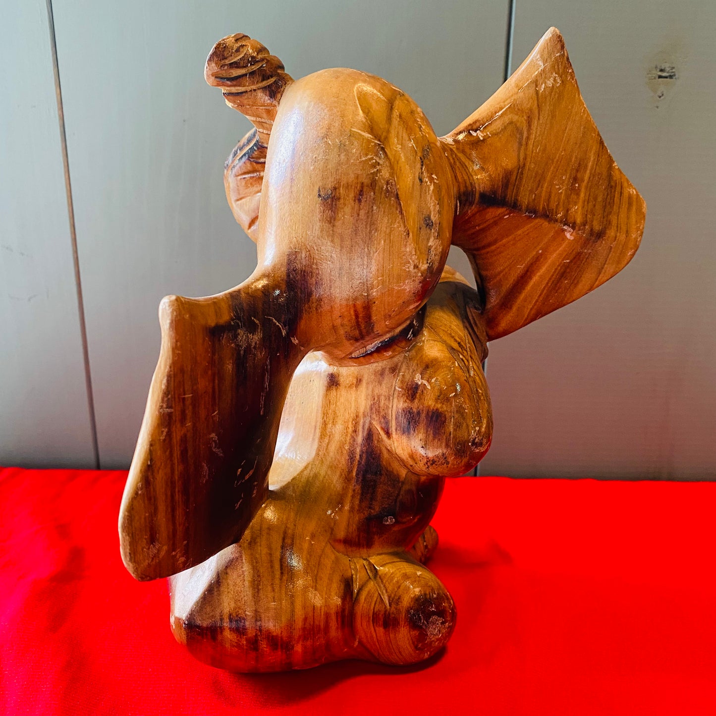 【vintage】wood Dumbo 木彫りのダンボ 象
