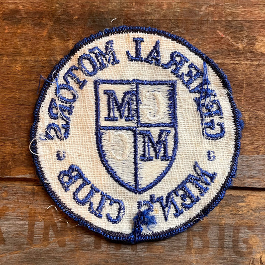 【USA vintage】ワッペン GENERAL MOTORS MEN’S CLUB