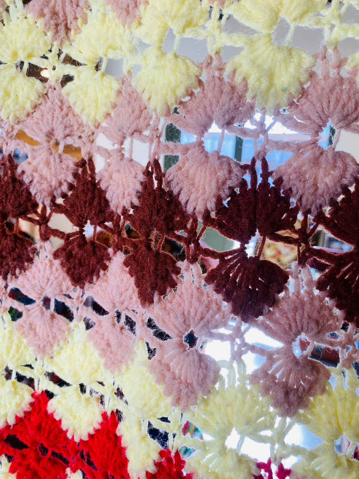 【1970s USA vintage】グラニーブランケット マルチカバー