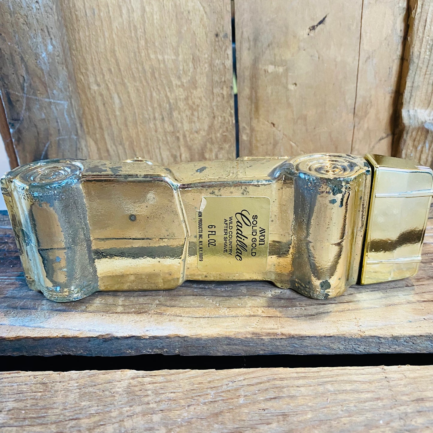 【1970s USA vintage】AVON gold cadillac 瓶