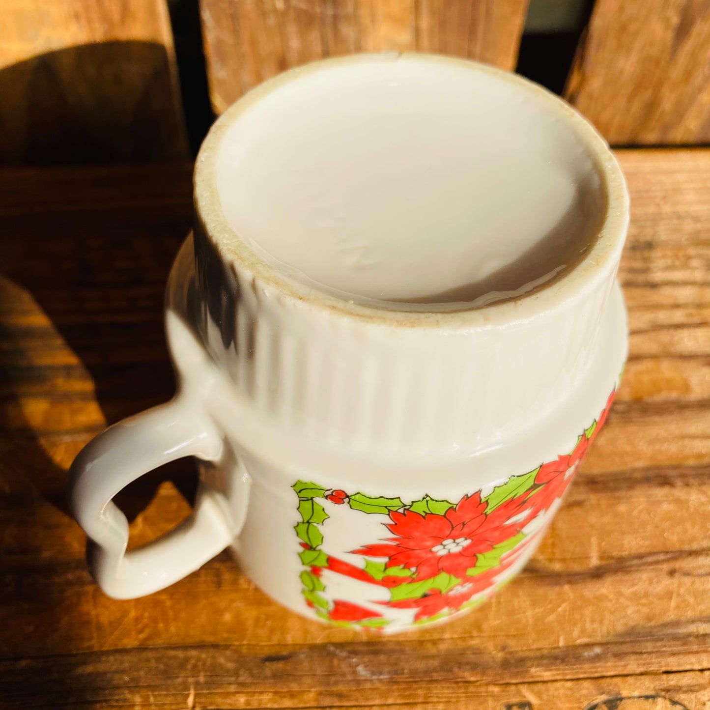 【70s JPN vintage】クリスマスマグカップ 天使&キャンドル