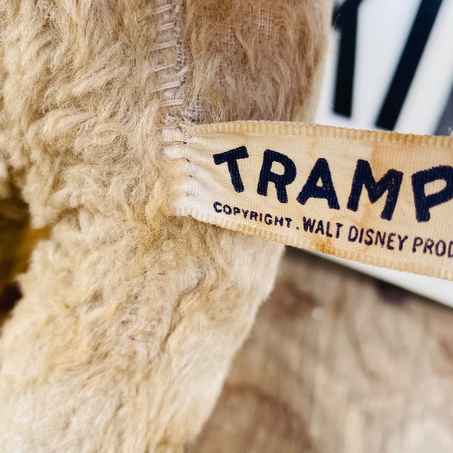 【1950s-1960s USA vintage】GUND社 Disney わんわん物語 トランプ ラバーフェイスドール