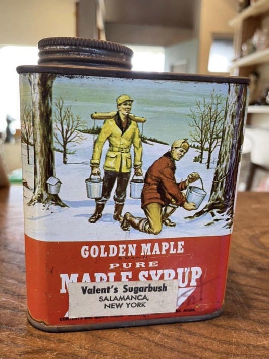 【USA vintage】GOLDEN MAPLE ゴールデンメープル TIN缶