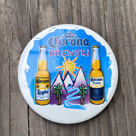 【USA vintage】Corona Brewski 缶バッジ