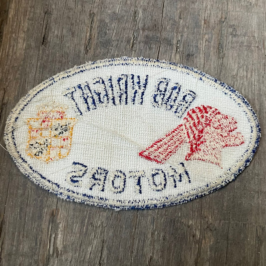 【USA vintage】40’s ワッペン BOB WRIGHT MOTORS