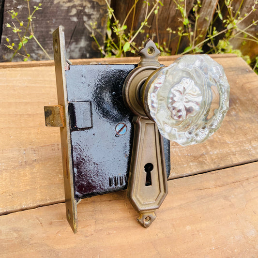 【vintage】ドアノブ ガラス アンティーク