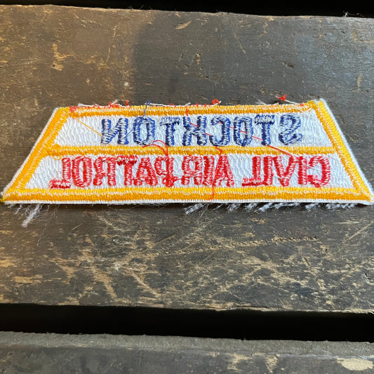 【USA vintage】ワッペン STOCKTON CIVIL AIR PATROL