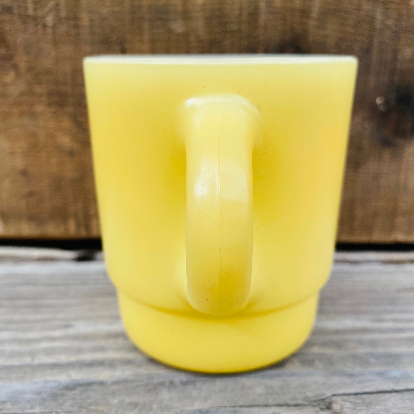 【1960s USA vintage】FIRE KING スタッキングマグ イエロー