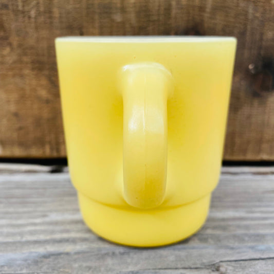 【1960s USA vintage】FIRE KING スタッキングマグ イエロー