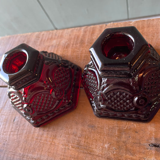 【USA vintage】AVON キャンドルホルダー 2点セット Cape Cod Collection