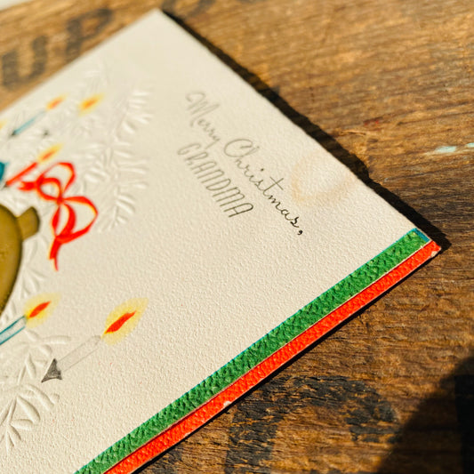 【USA vintage】クリスマス メッセージカード④