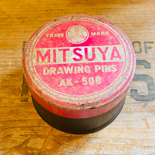 【vintage】TIN缶 MITSUYA PINS 画鋲