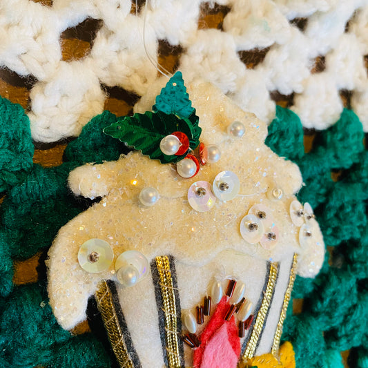 【vintage】フェルトのクリスマスオーナメント⑦