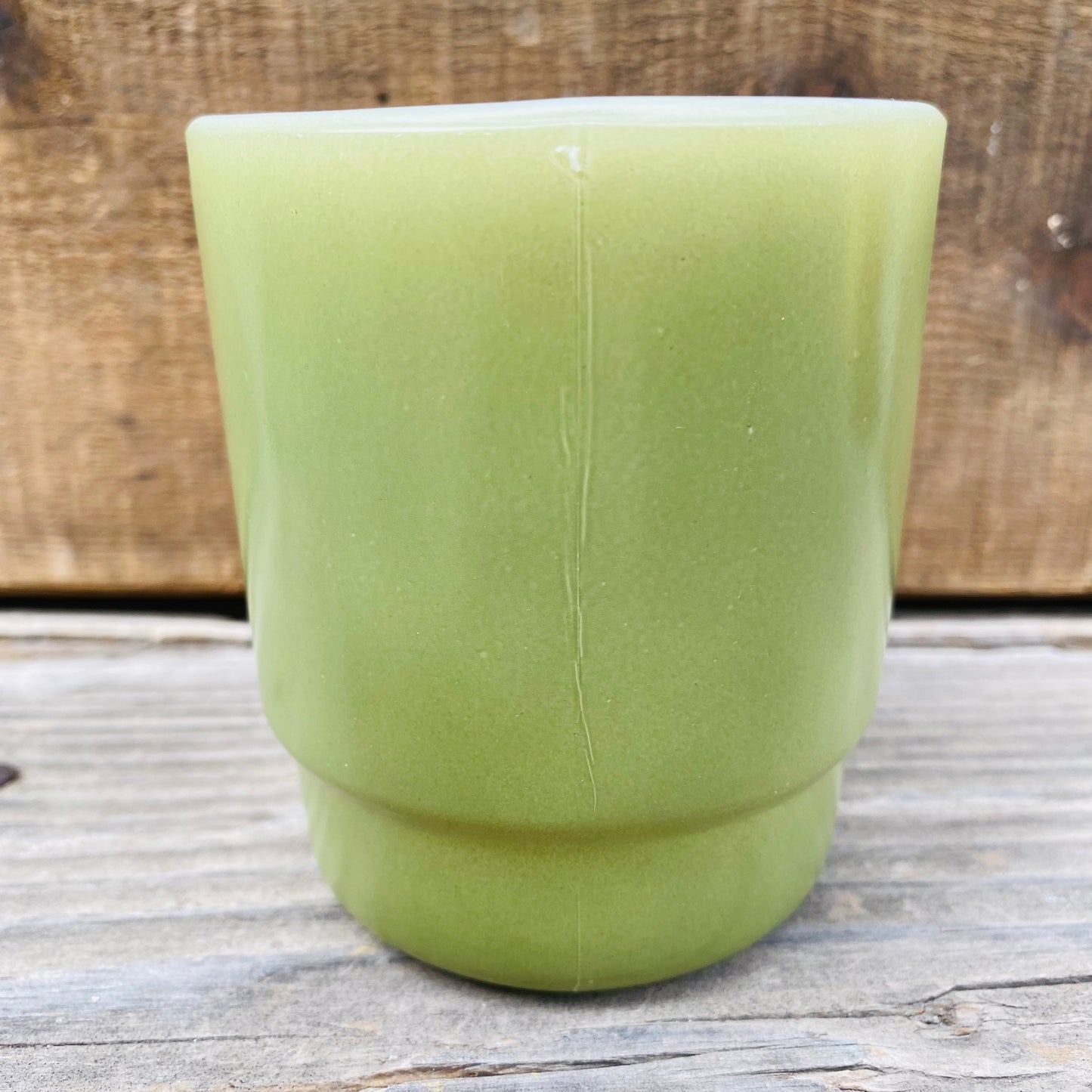 【1960s USA vintage】FIRE KING スタッキングマグ グリーン