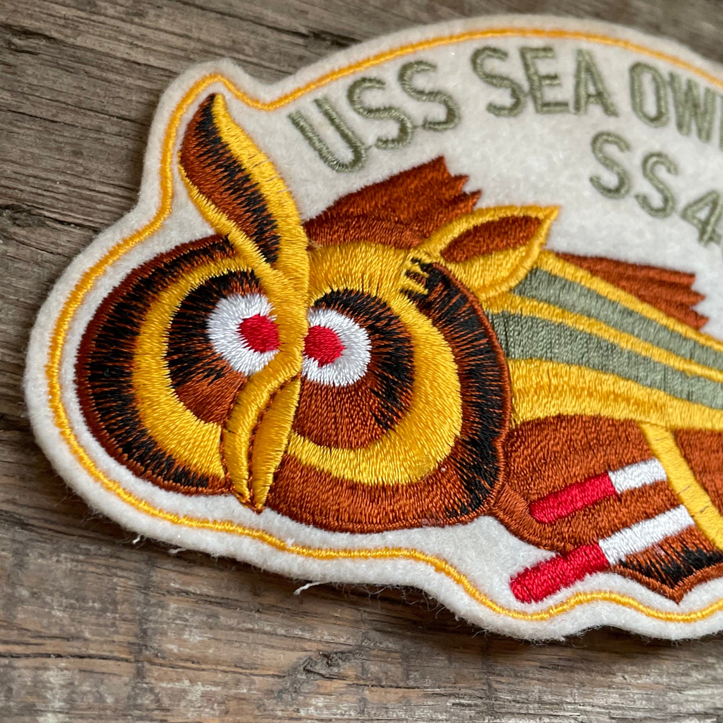 【USA vintage】USS SEA OWL ワッペン