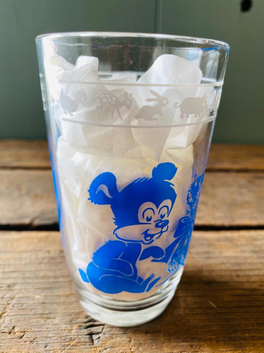 【1950s USA vintage】タンブラー スワンキースウィッグ キディカップ ブルー