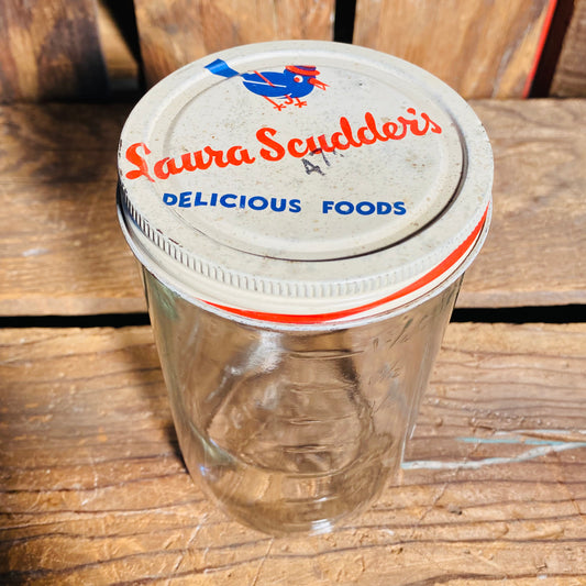 【 USA vintage】Laura Scudder's 瓶 ガラスジャー