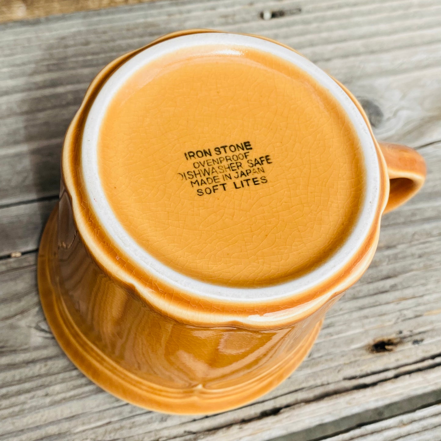 【JPN vintage】IRON STONE マグカップ ブラウン