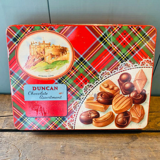 【1940s-1950s vintage】 ダンカンチョコレート TIN 缶