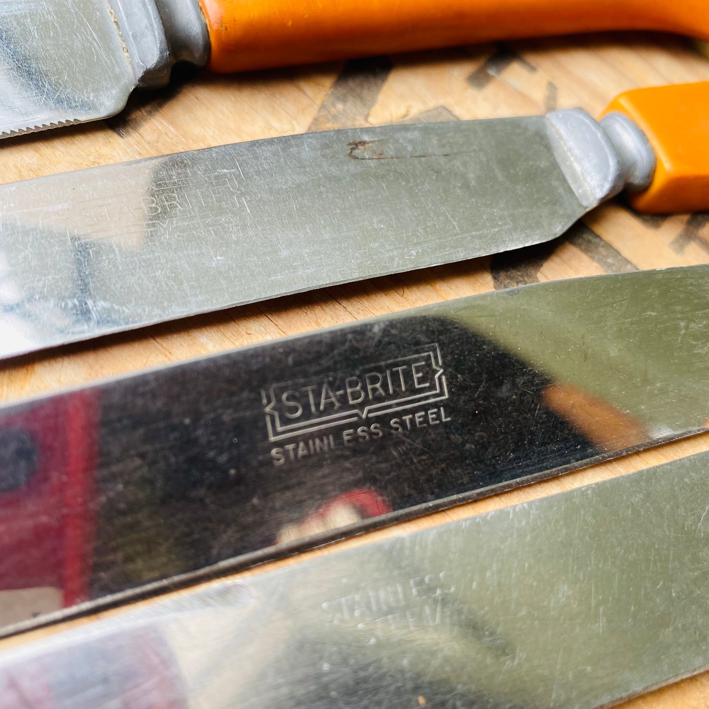 【USA vintage】 カントリー チューリップ ナイフセット