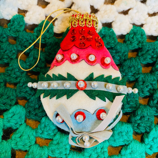【vintage】フェルトのクリスマスオーナメント③