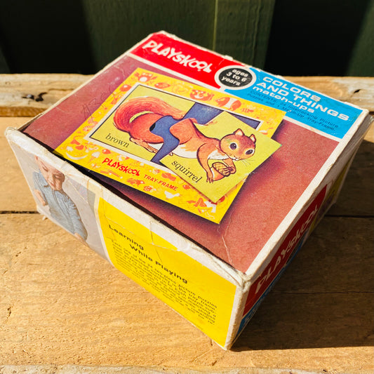 【1972 USA vintage】PLAYSKOOL パズル 知育玩具