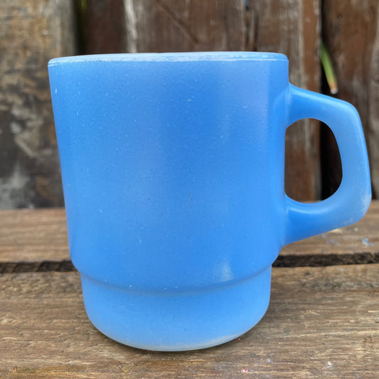 【60’s USA vintage】Fire King スタッキングマグカップ ブルー