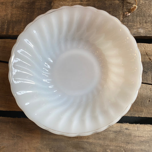 【1960s USA vintage】 FIRE KING ゴールドリム ボウル ③