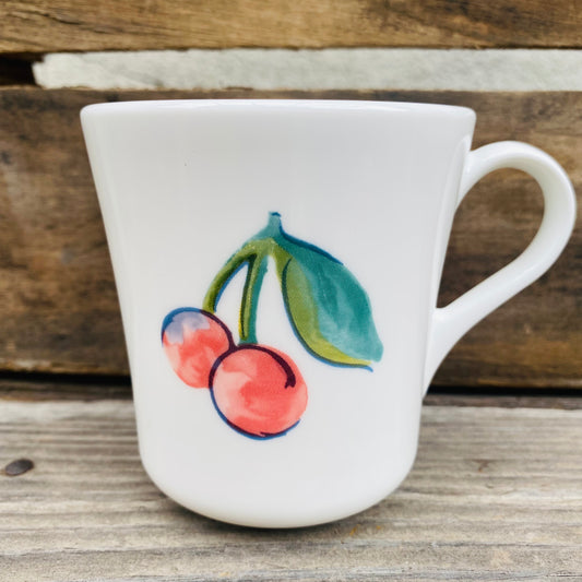 【USA vintage】CORNING コーニング フルーツ柄 マグカップ