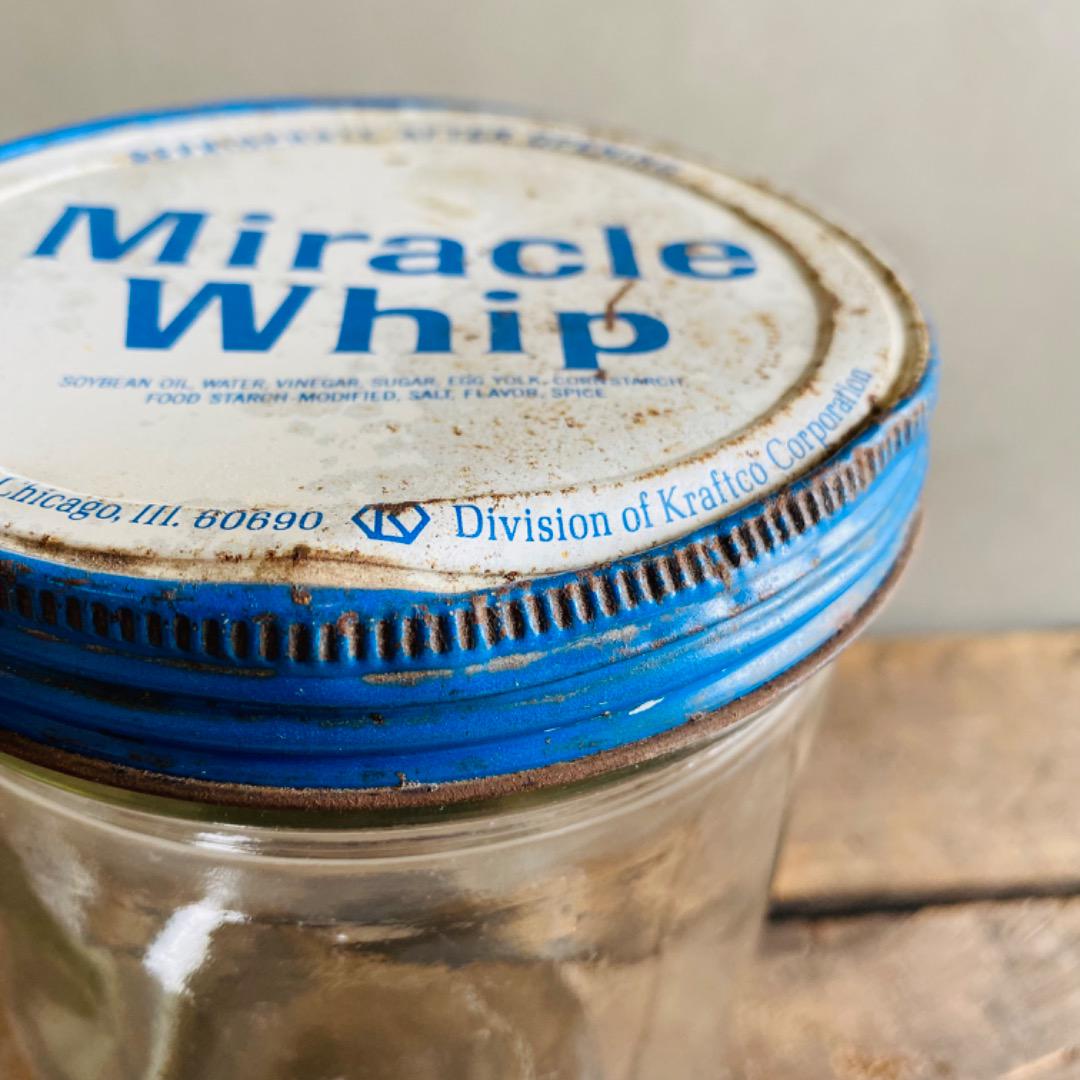 【USA vintage】vintage Ball社 Miracle Whip ガラス瓶 キャニスター