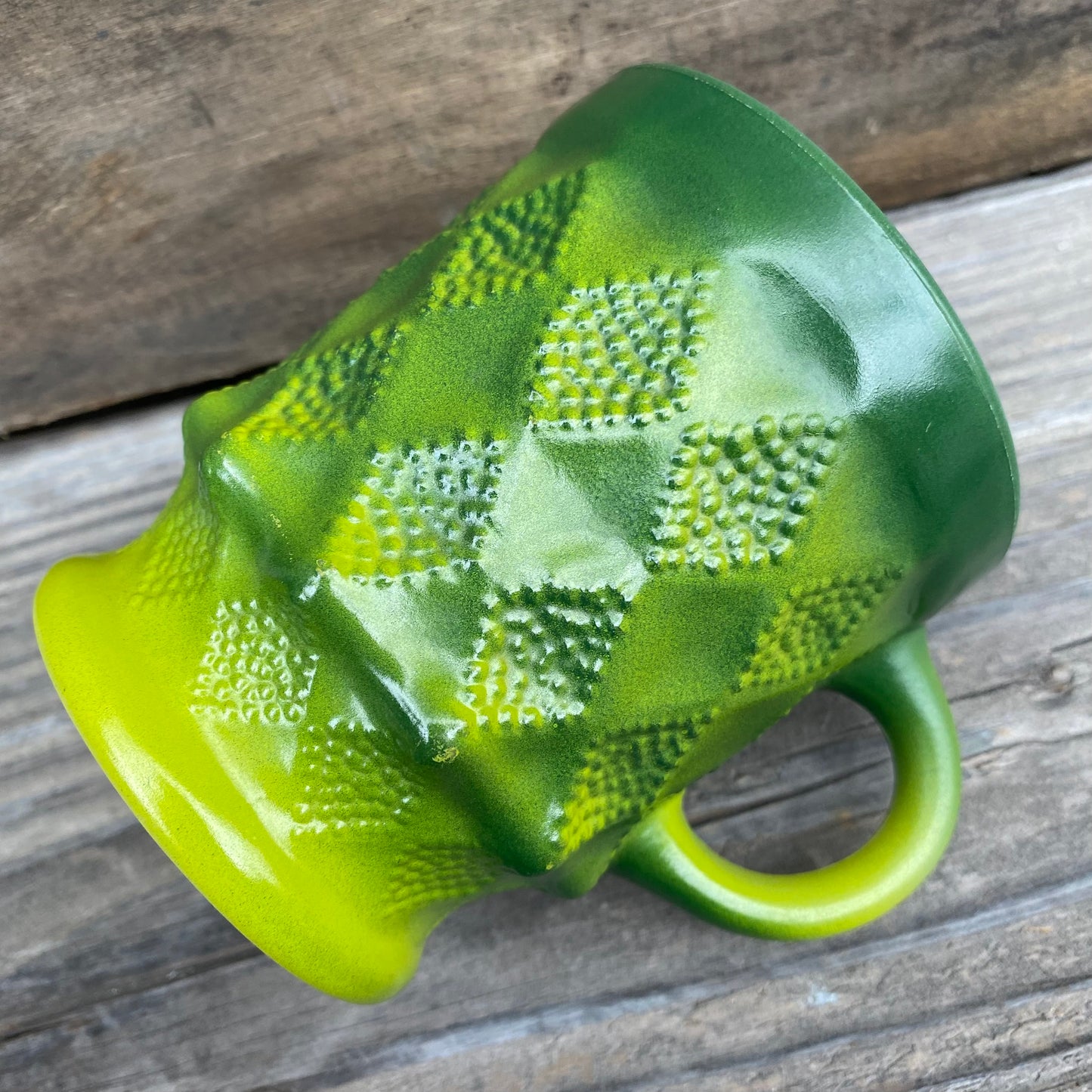 【1950s-USA vintage】Fire King キンバリー(グリーン) マグカップ