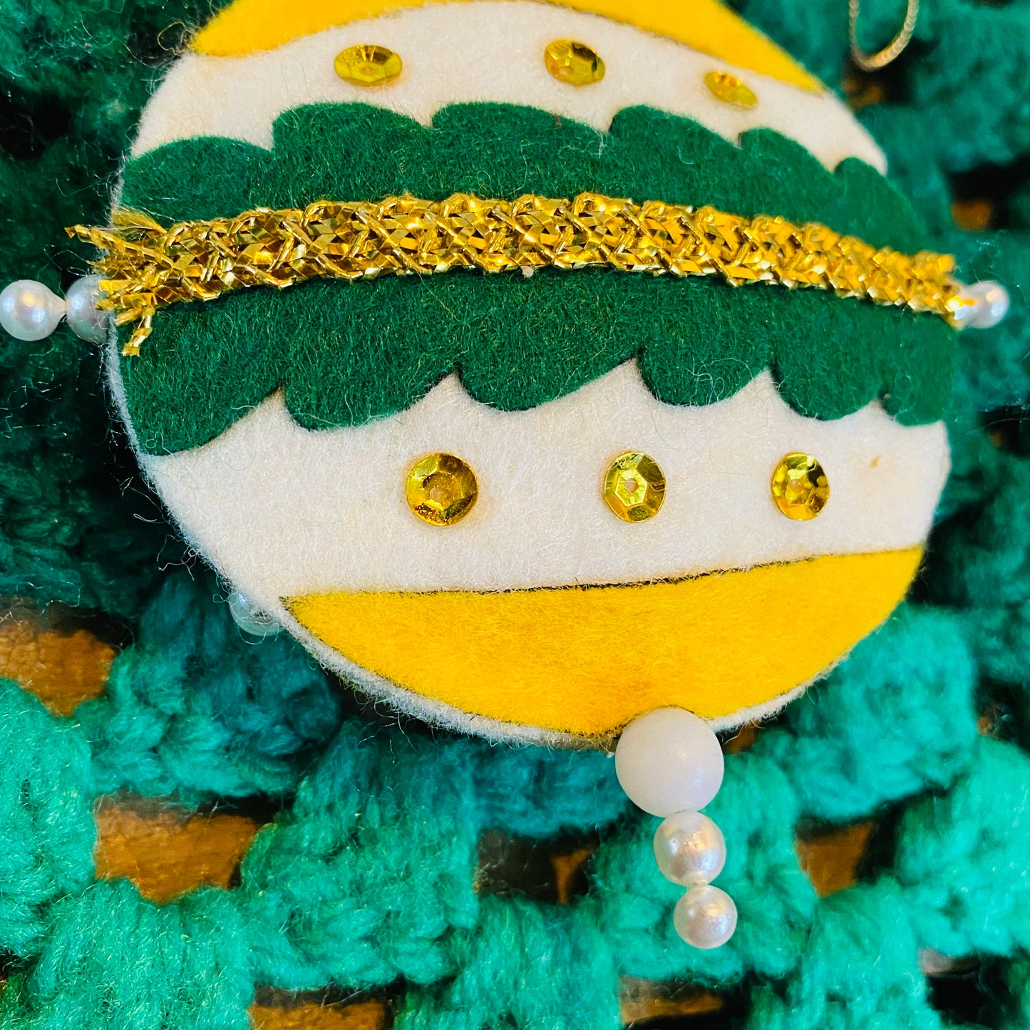 【vintage】フェルトのクリスマスオーナメント④