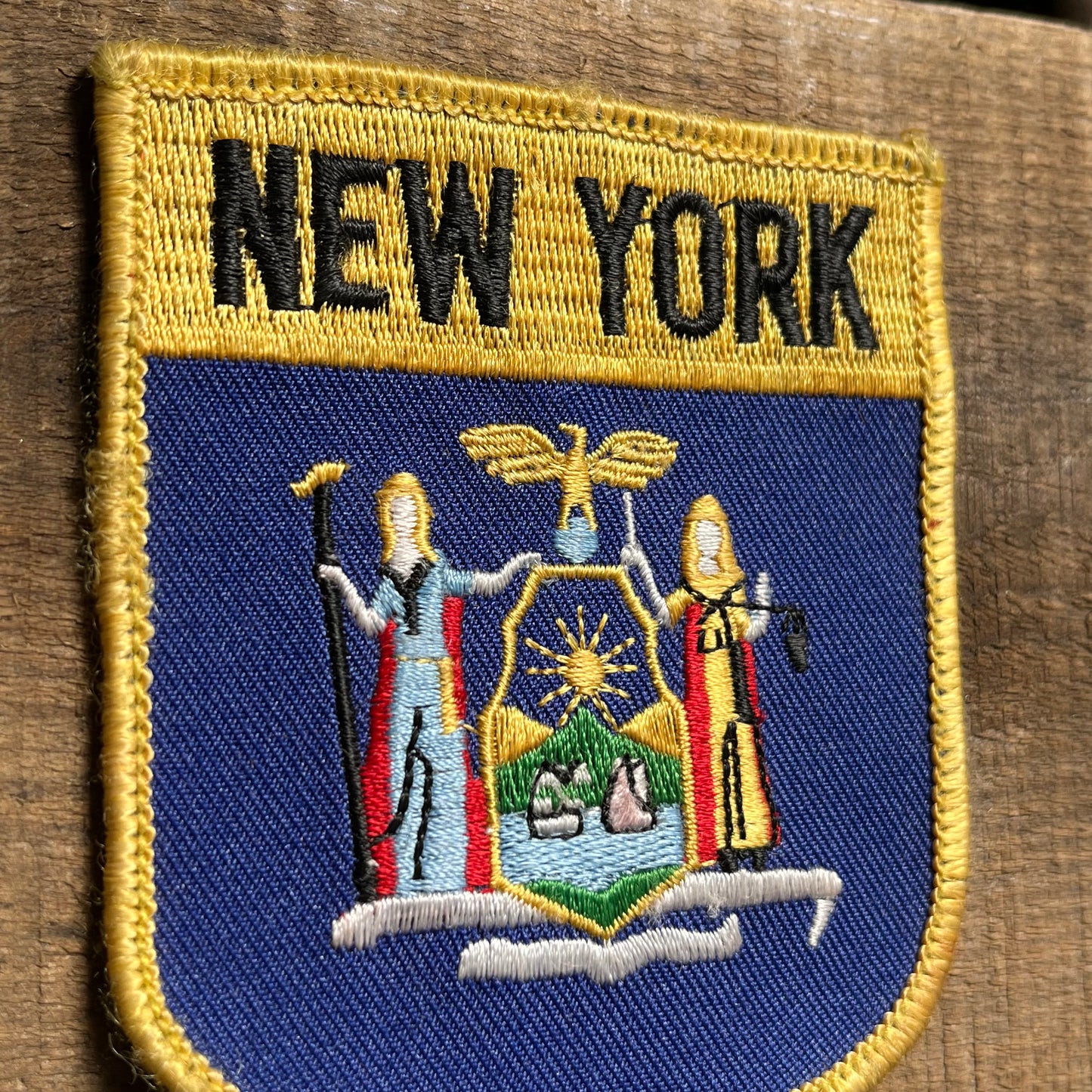 【USA vintage】NEW YORK state flag ワッペン