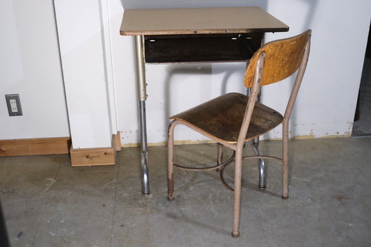 【USA vintage】アメリカンビンテージ スクールデスク