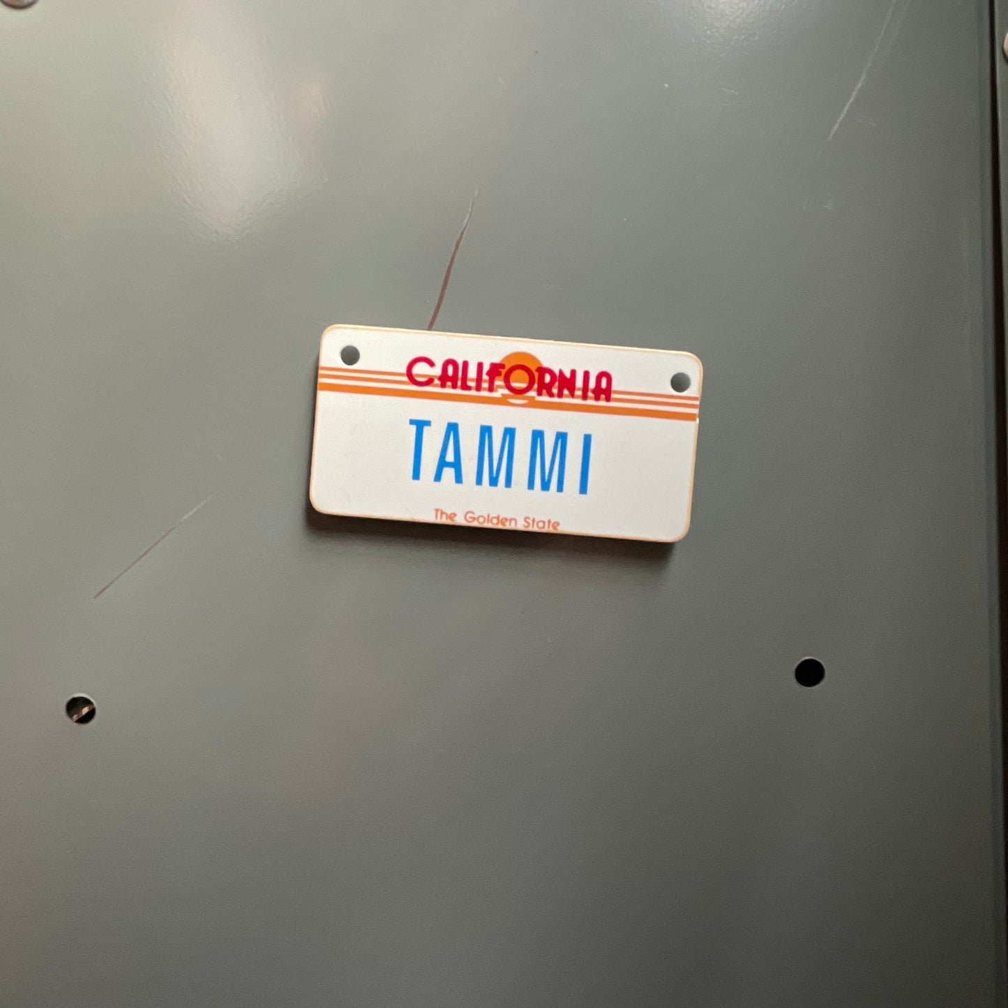 【1980’s USA vintage】ネームプレート マグネット TAMMI タミー