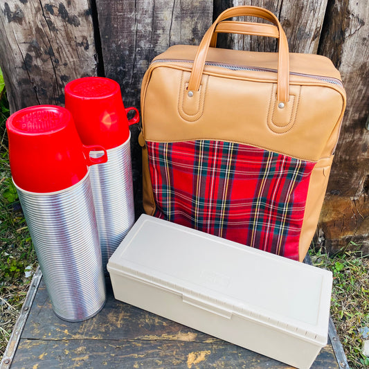 【1970s USA vintage】THERMOS ピクニックバッグ セット
