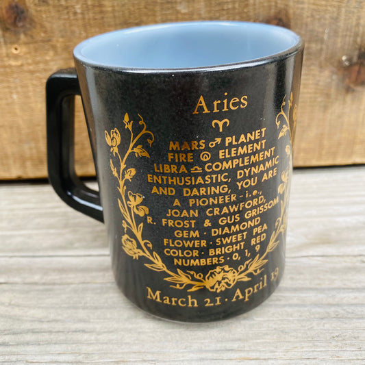 【1960s- USA vintage】FEDERAL フェデラル 星座マグ 牡羊座