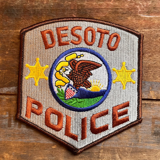 【USA vintage】ワッペン DESOTO POLICE