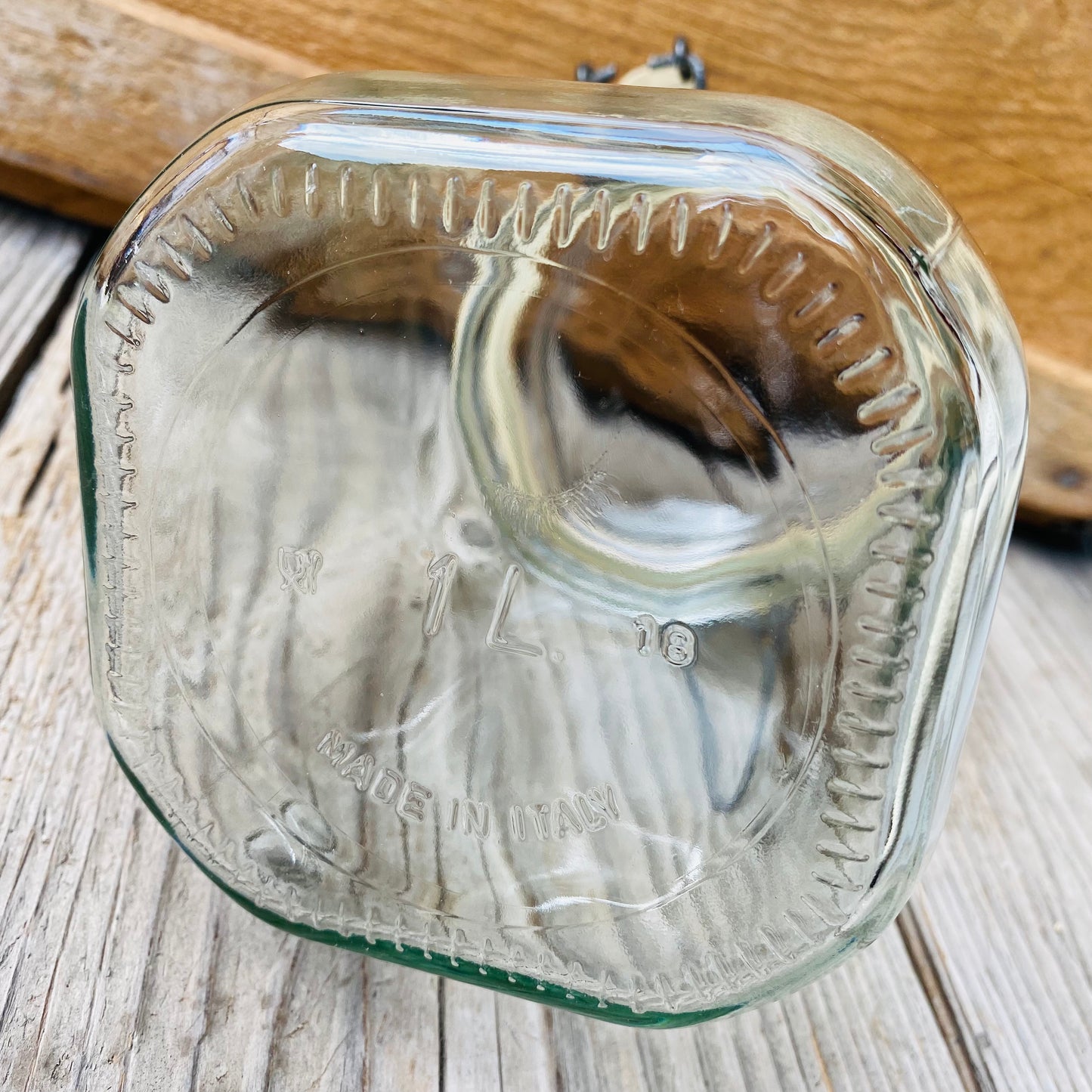 【Italy vintage】FIDENZA 保存容器 ガラスジャー 瓶