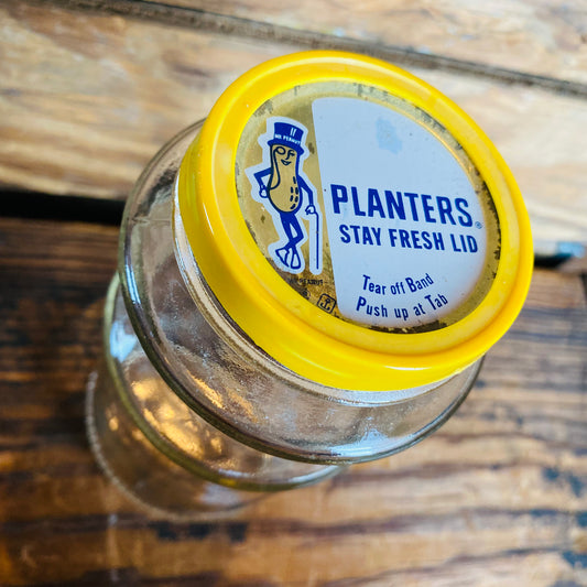 【1982 USA vintage】Mr Peanut ガラス瓶